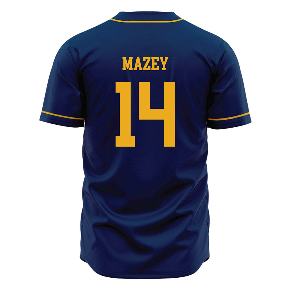 West Virginia - NCAA Baseball : Weston Mazey - Home Jersey-1