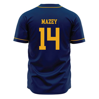West Virginia - NCAA Baseball : Weston Mazey - Home Jersey-1