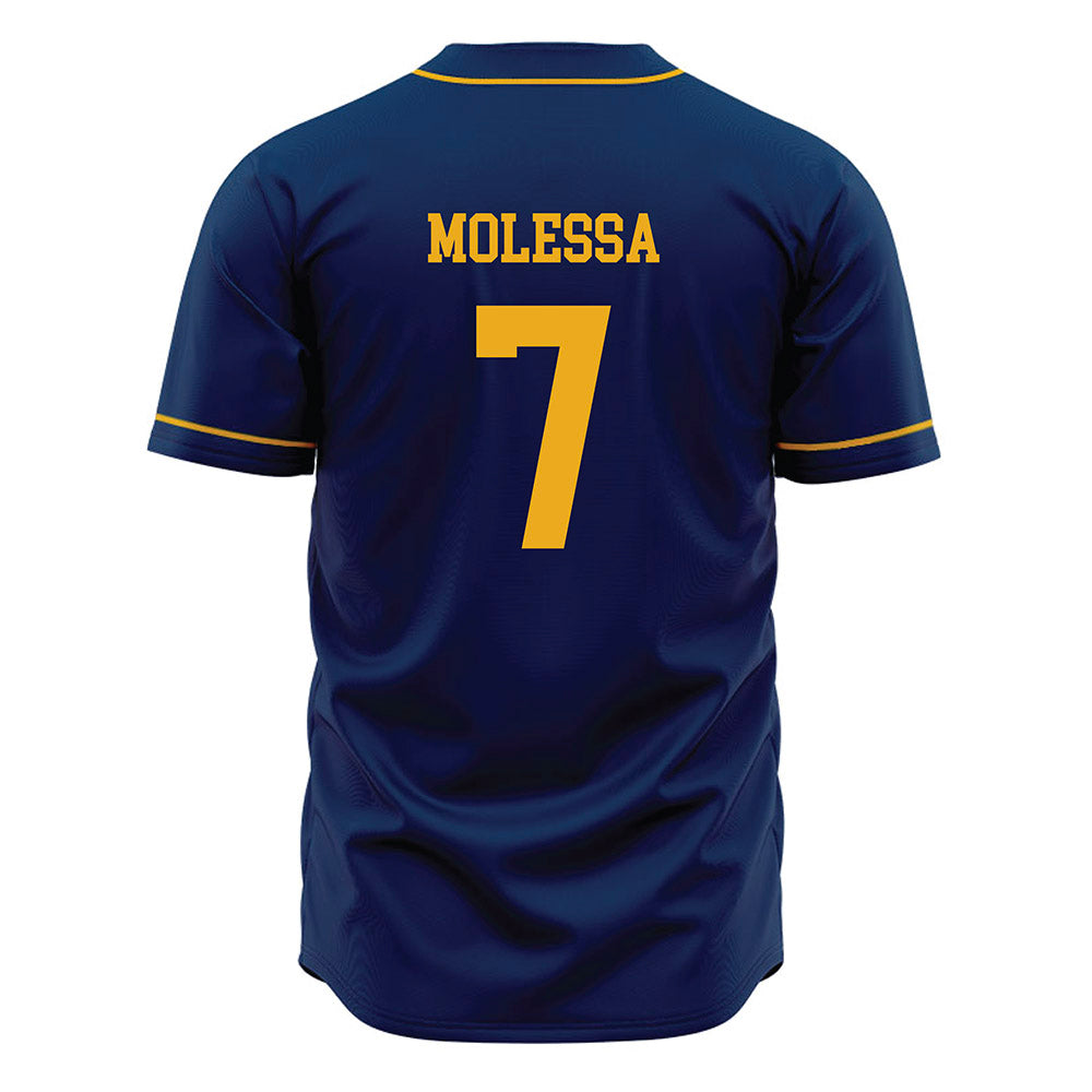 West Virginia - NCAA Baseball : Maxwell Molessa - Home Jersey-1