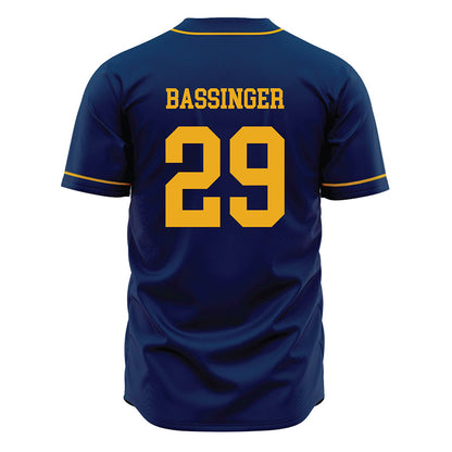 West Virginia - NCAA Baseball : Reese Bassinger - Home Jersey-1