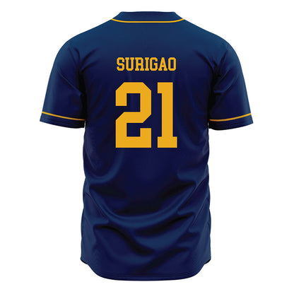 West Virginia - NCAA Baseball : Joshua Surigao - Home Jersey-1