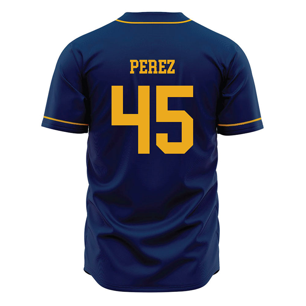 West Virginia - NCAA Baseball : David Perez - Home Jersey-1