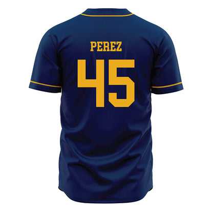 West Virginia - NCAA Baseball : David Perez - Home Jersey-1