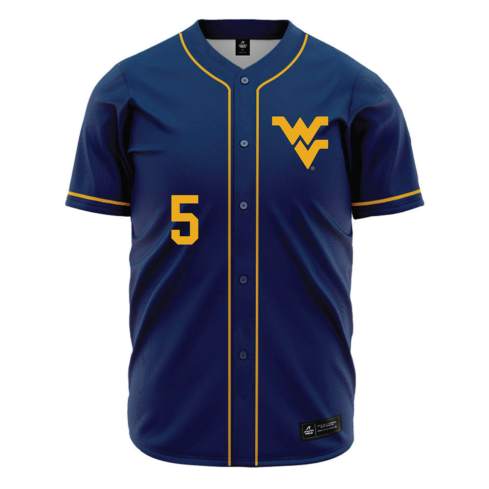 West Virginia - NCAA Baseball : Armani Guzman - Home Jersey-0