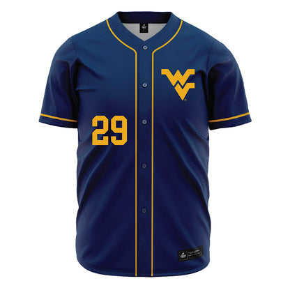 West Virginia - NCAA Baseball : Reese Bassinger - Home Jersey-0