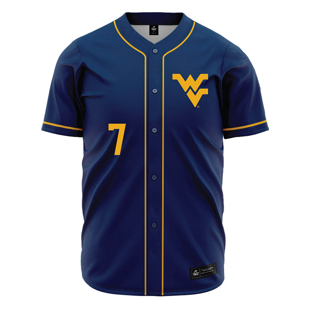 West Virginia - NCAA Baseball : Maxwell Molessa - Home Jersey-0