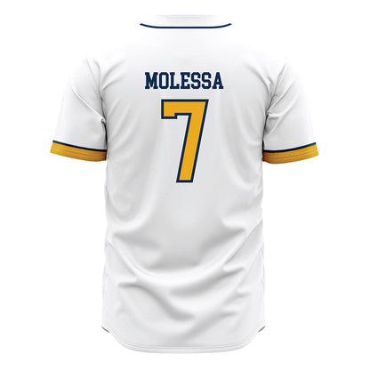 West Virginia - NCAA Baseball : Maxwell Molessa - Away Fashion Jersey-1