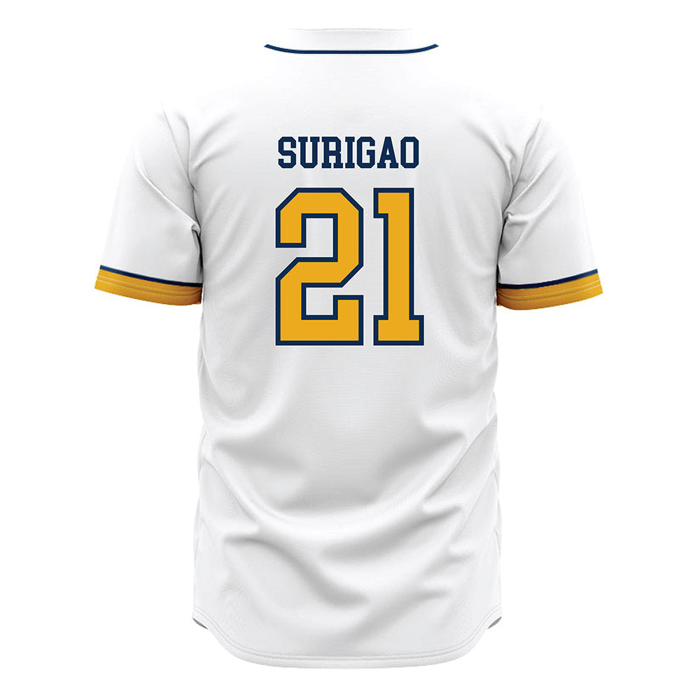 West Virginia - NCAA Baseball : Joshua Surigao - Away Fashion Jersey-1
