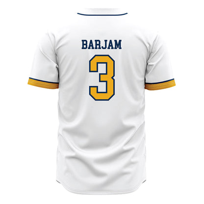 West Virginia - NCAA Baseball : Zahir Barjam - Away Fashion Jersey-1