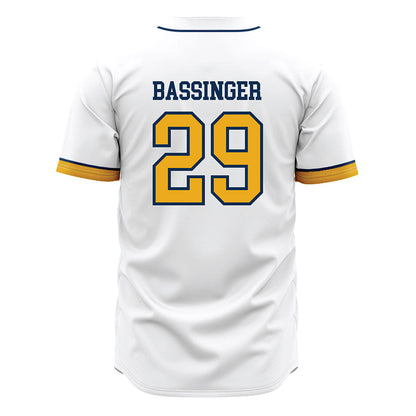 West Virginia - NCAA Baseball : Reese Bassinger - Away Fashion Jersey-1