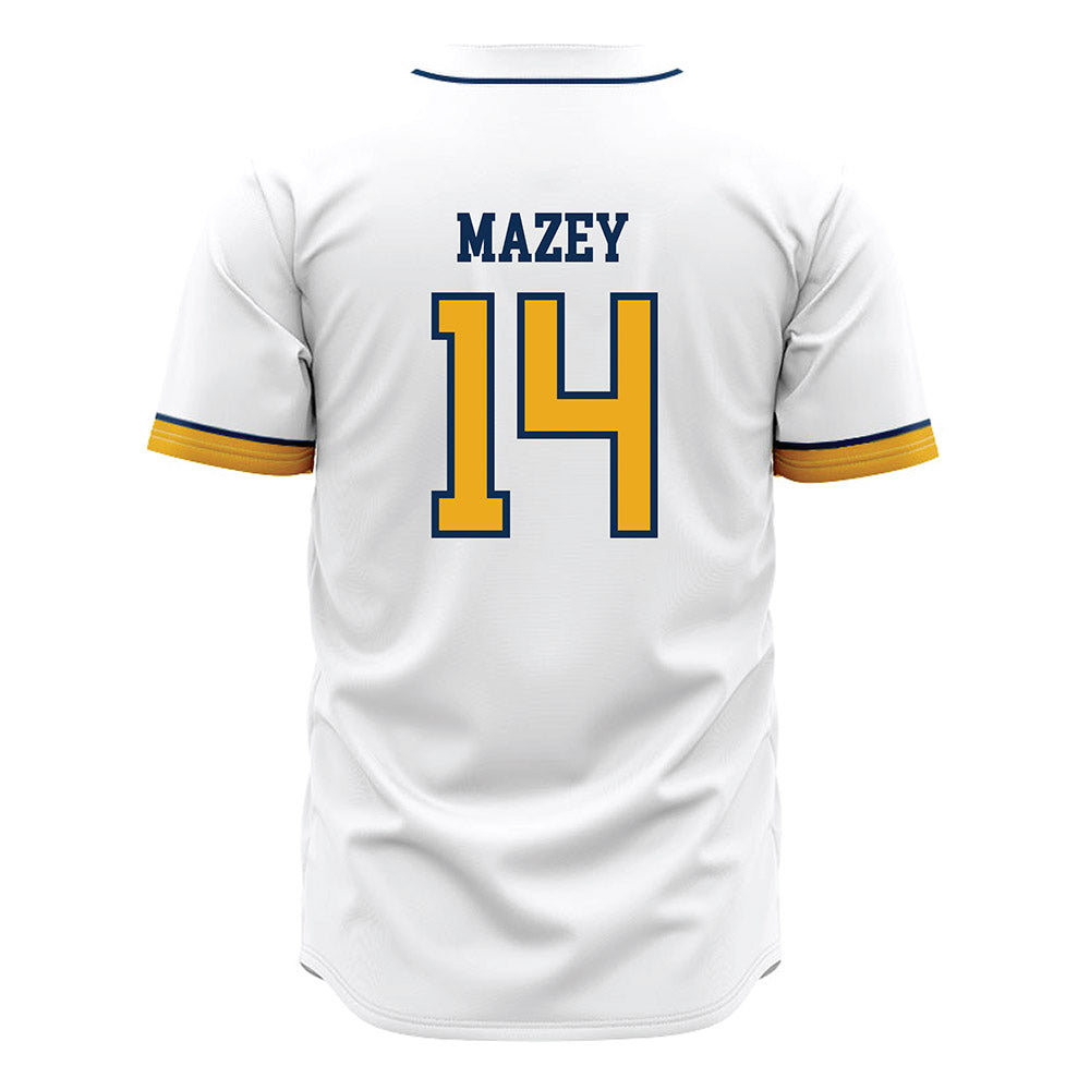 West Virginia - NCAA Baseball : Weston Mazey - Away Fashion Jersey-1