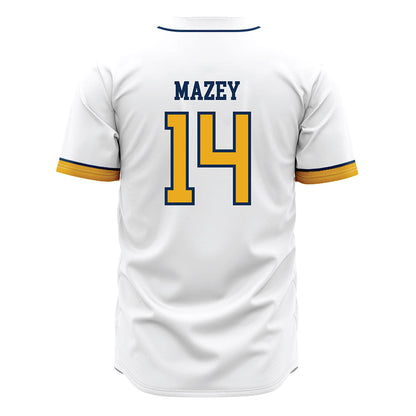 West Virginia - NCAA Baseball : Weston Mazey - Away Fashion Jersey-1