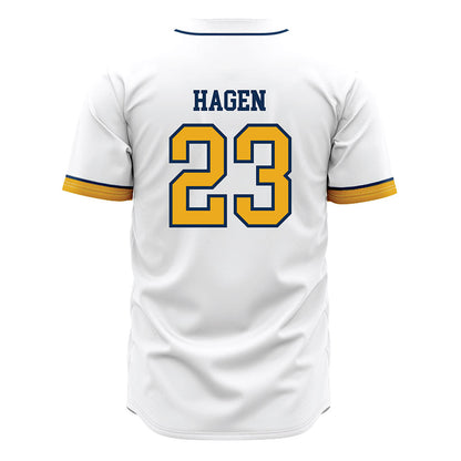 West Virginia - NCAA Baseball : David Hagen - Away Fashion Jersey-1