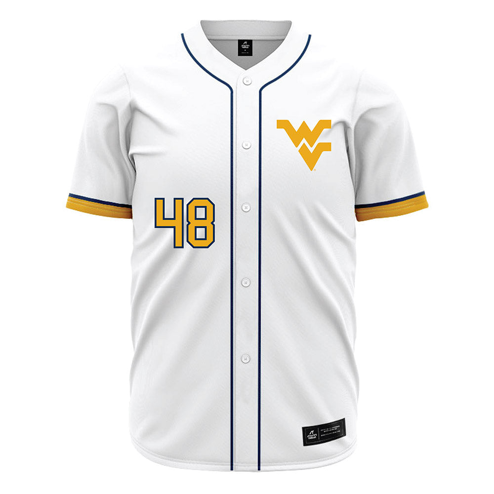 West Virginia - NCAA Baseball : JT Huether - Away Fashion Jersey-0