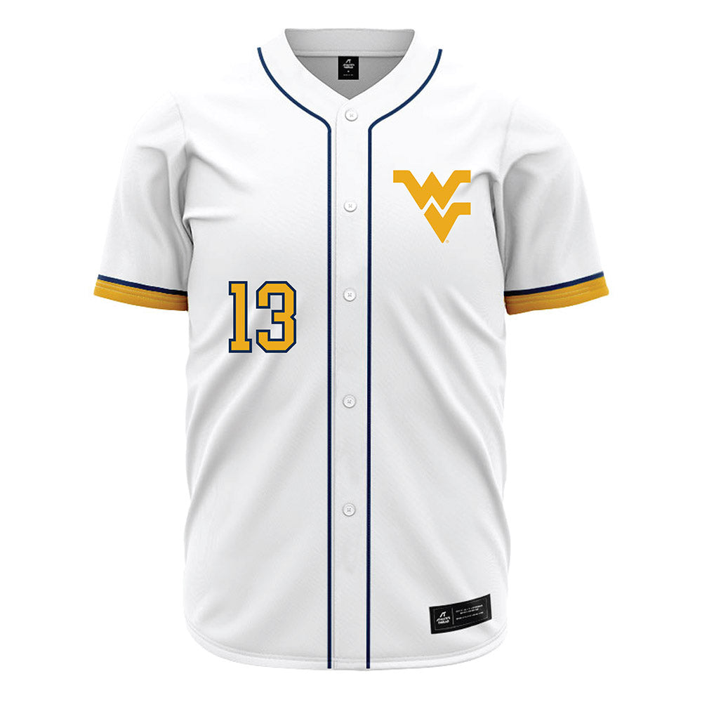 West Virginia - NCAA Baseball : Ryan Maggy - Away Fashion Jersey-0