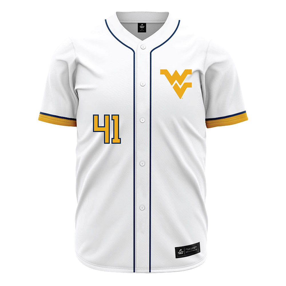 West Virginia - NCAA Baseball : Tyrus Hall - Away Fashion Jersey-0