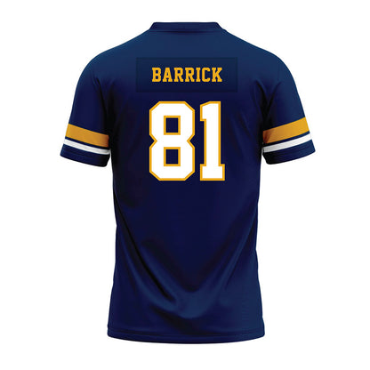 West Virginia - NCAA Football : Jacob Barrick - Blue Premium Football Jersey-1