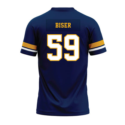 West Virginia - NCAA Football : Jackson Biser - Blue Premium Football Jersey-1