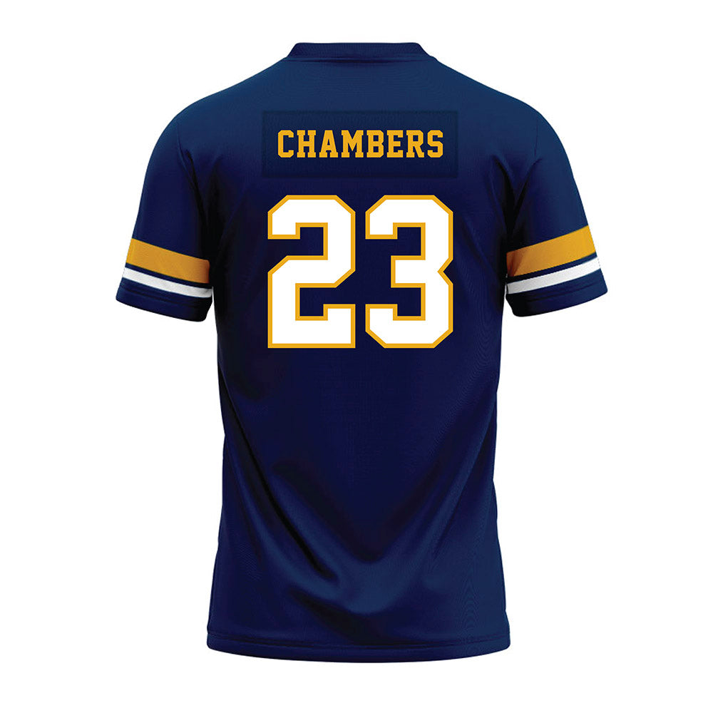West Virginia - NCAA Football : Jason Chambers - Blue Premium Football Jersey-1