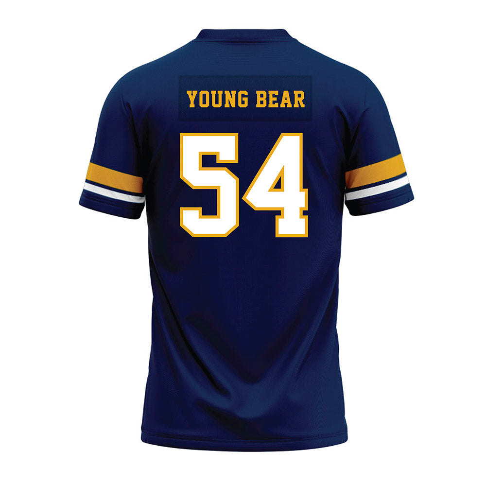 West Virginia - NCAA Football : Walter Young Bear - Blue Premium Football Jersey-1