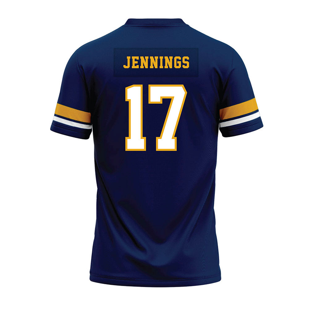 West Virginia - NCAA Football : Zae Jennings - Blue Premium Football Jersey-1