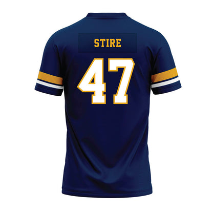 West Virginia - NCAA Football : Aidan Stire - Blue Premium Football Jersey-1