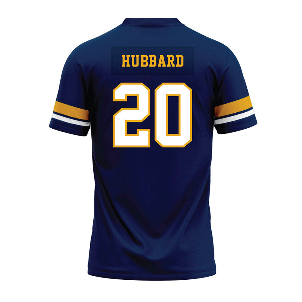 West Virginia - NCAA Football : Diore Hubbard - Blue Premium Football Jersey-1