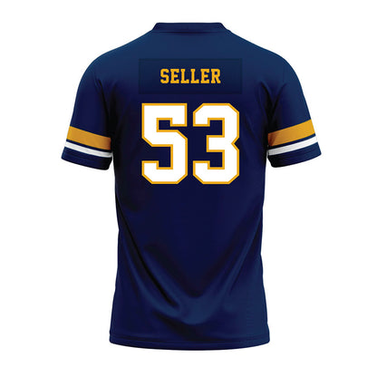 West Virginia - NCAA Football : Kaden Seller - Blue Premium Football Jersey-1
