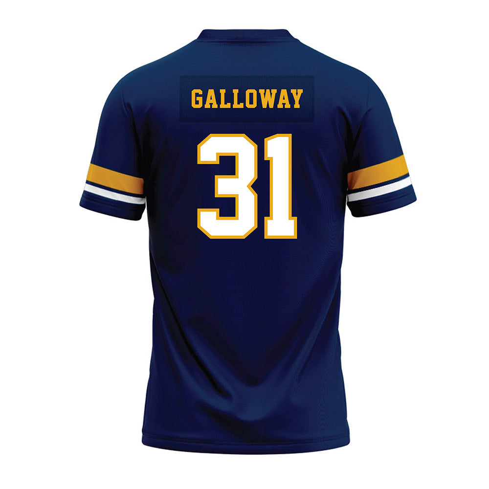 West Virginia - NCAA Football : Dawayne Galloway - Blue Premium Football Jersey-1