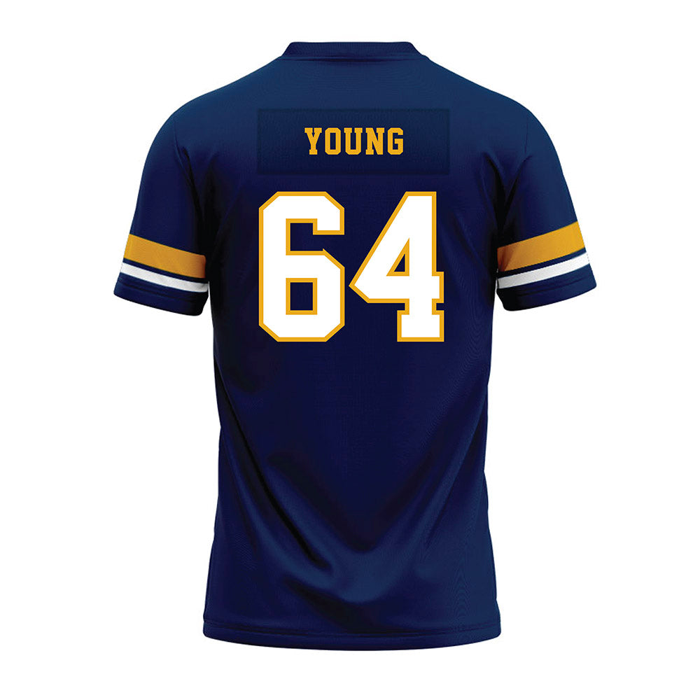 West Virginia - NCAA Football : Cooper Young - Blue Premium Football Jersey-1