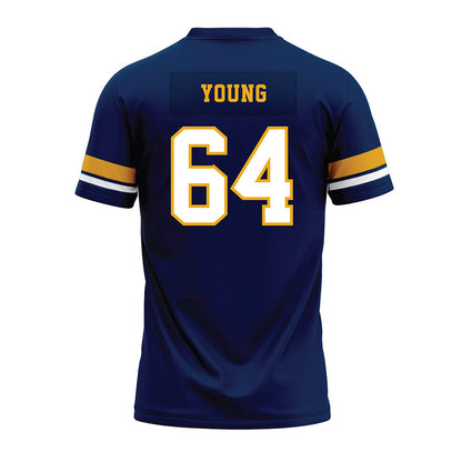 West Virginia - NCAA Football : Cooper Young - Blue Premium Football Jersey-1