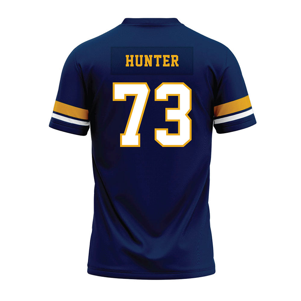 West Virginia - NCAA Football : Andreas hunter - Blue Premium Football Jersey-1