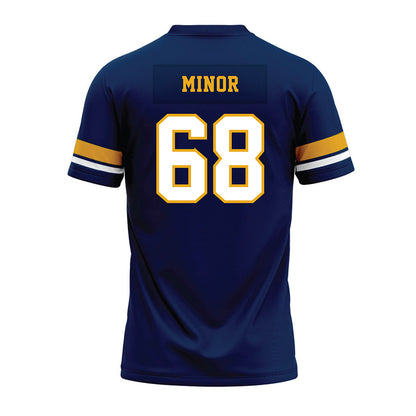 West Virginia - NCAA Football : Wyatt Minor - Blue Premium Football Jersey-1