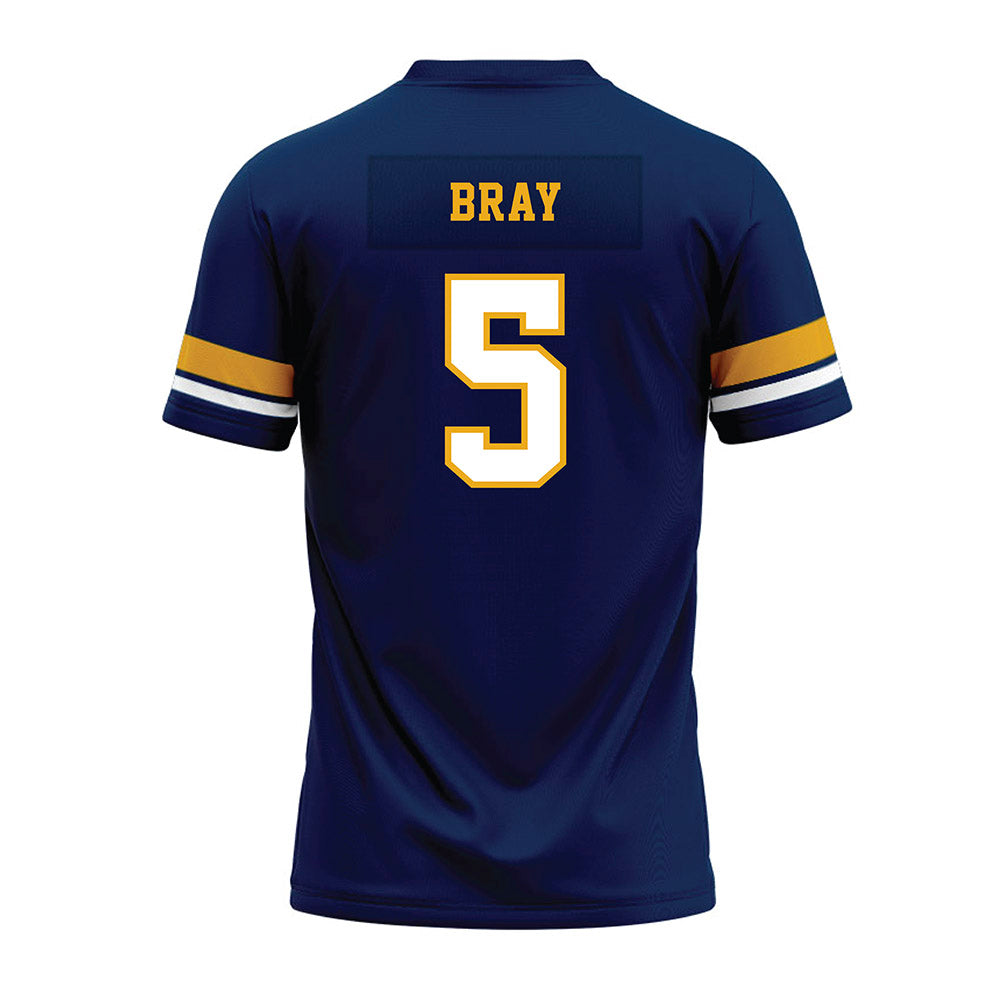 West Virginia - NCAA Football : Jaden Bray - Blue Premium Football Jersey-1