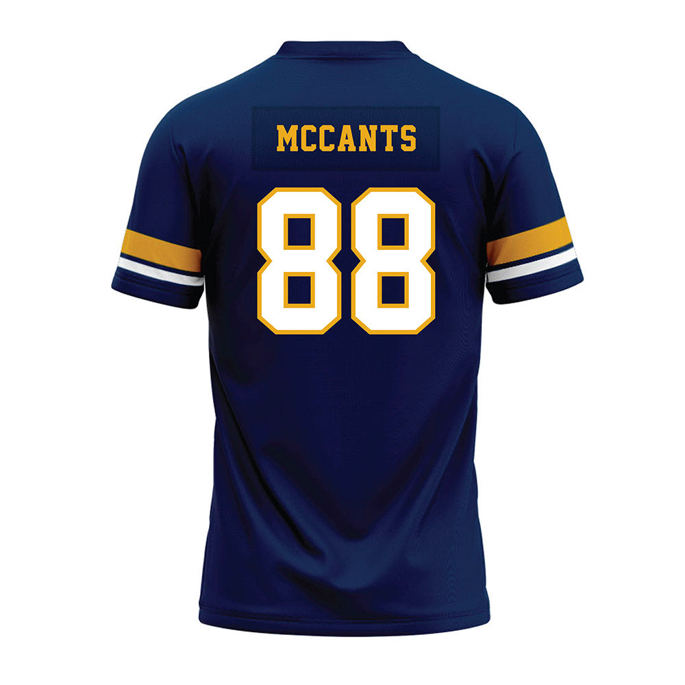 West Virginia - NCAA Football : Jordan McCants - Blue Premium Football Jersey-1
