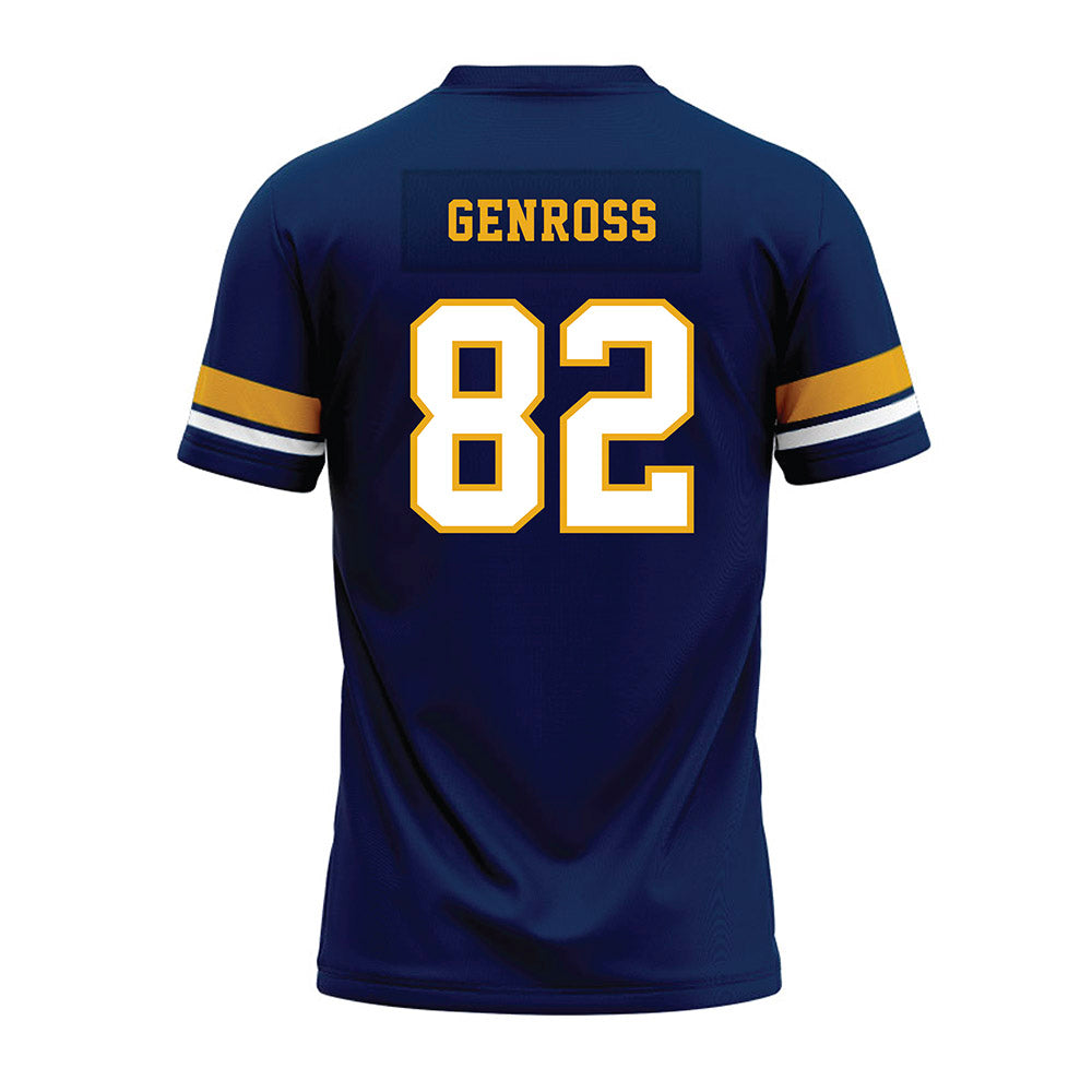 West Virginia - NCAA Football : Greg Genross - Blue Premium Football Jersey-1