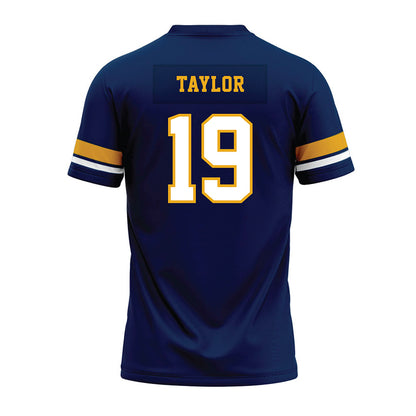 West Virginia - NCAA Football : Nick Taylor - Blue Premium Football Jersey-1