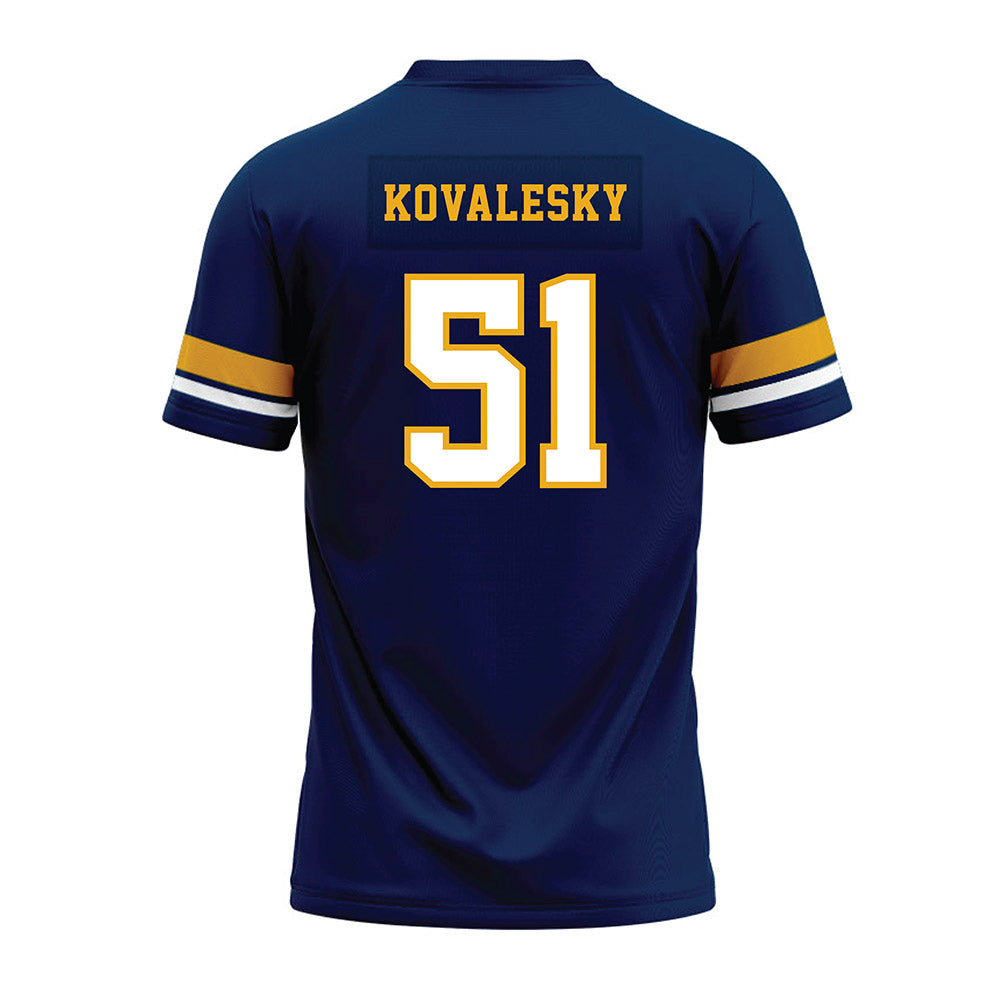 West Virginia - NCAA Football : Raymond Kovalesky - Blue Premium Football Jersey-1