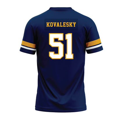West Virginia - NCAA Football : Raymond Kovalesky - Blue Premium Football Jersey-1