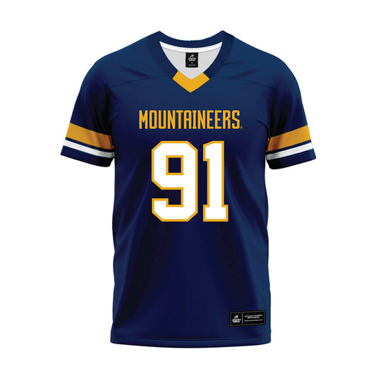 West Virginia - NCAA Football : Devin Grant - Blue Premium Football Jersey-0
