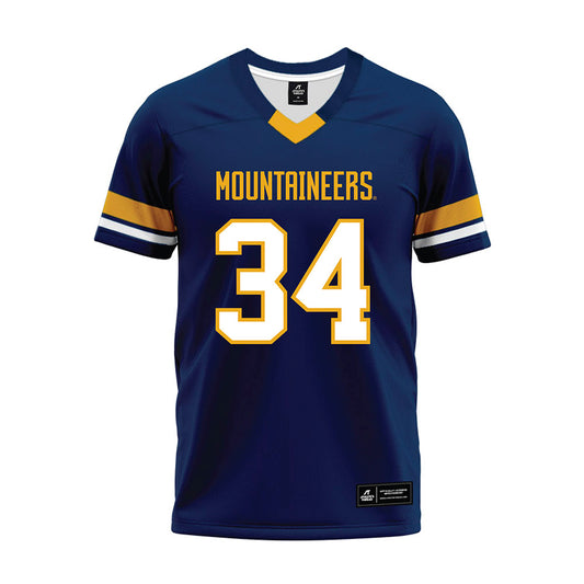 West Virginia - NCAA Football : Chris Fileppo - Blue Premium Football Jersey-0