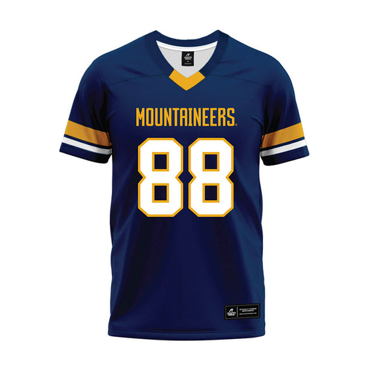 West Virginia - NCAA Football : Jordan McCants - Blue Premium Football Jersey-0