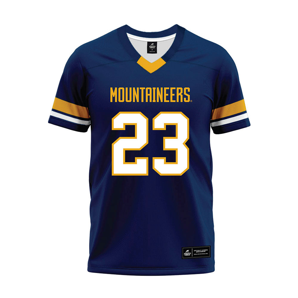 West Virginia - NCAA Football : Jason Chambers - Blue Premium Football Jersey-0