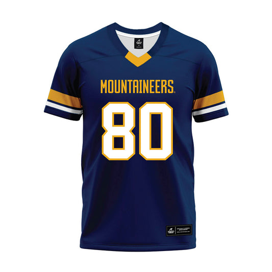 West Virginia - NCAA Football : Grayson Barnes - Blue Premium Football Jersey-0