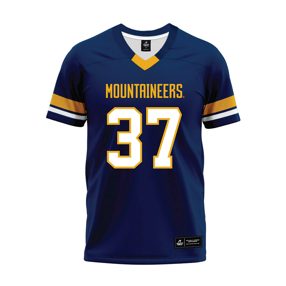 West Virginia - NCAA Football : Jayden Bell - Blue Premium Football Jersey-0