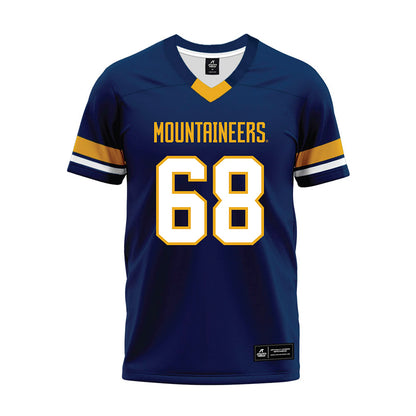 West Virginia - NCAA Football : Wyatt Minor - Blue Premium Football Jersey-0