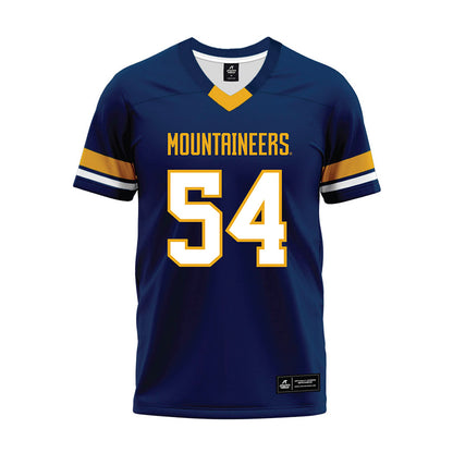 West Virginia - NCAA Football : Walter Young Bear - Blue Premium Football Jersey-0