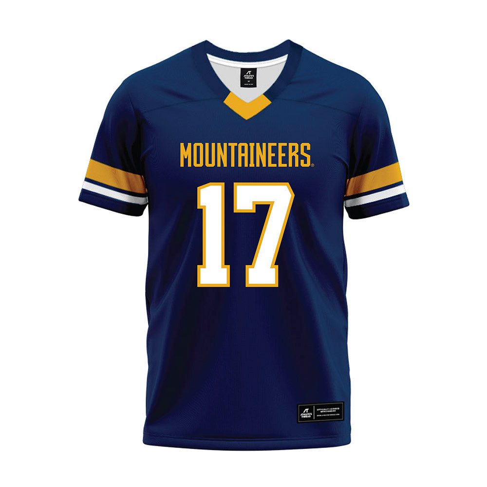 West Virginia - NCAA Football : Zae Jennings - Blue Premium Football Jersey-0