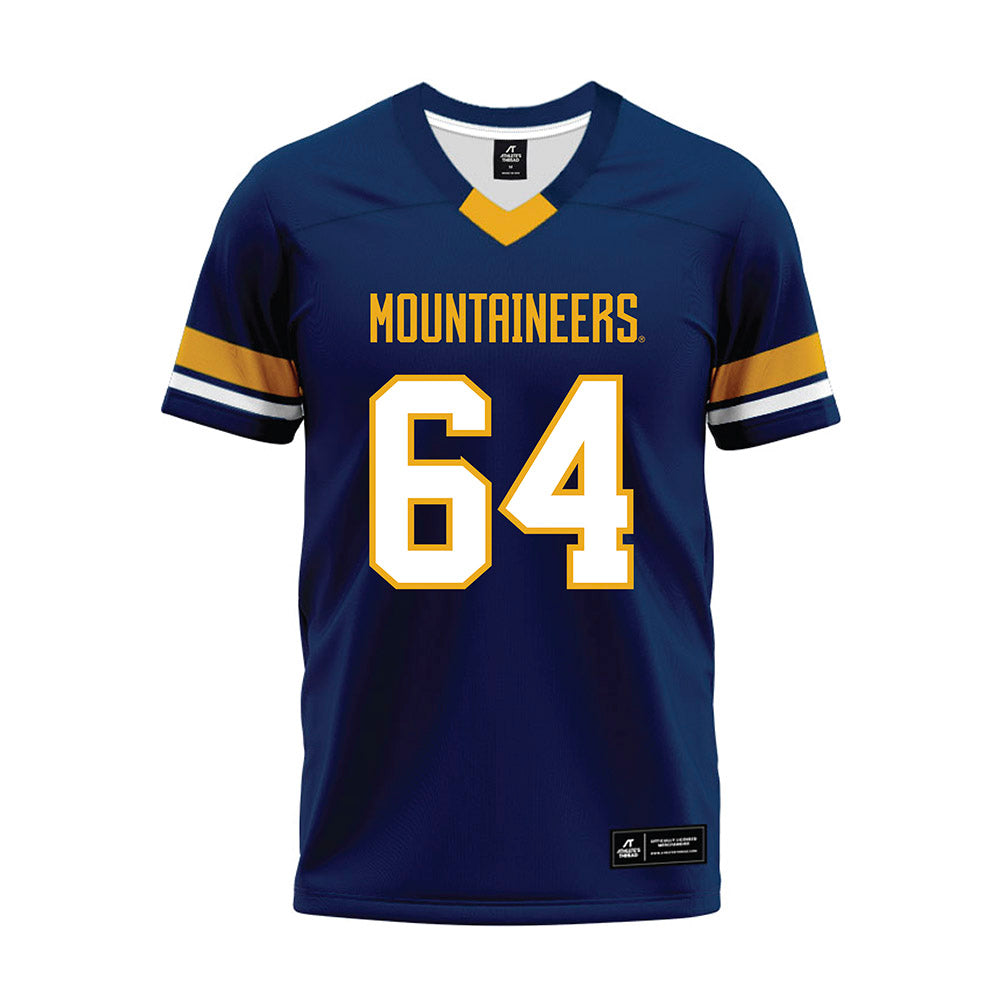 West Virginia - NCAA Football : Cooper Young - Blue Premium Football Jersey-0
