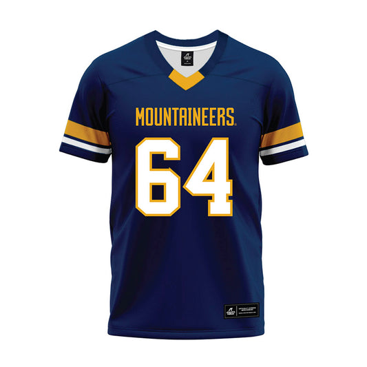 West Virginia - NCAA Football : Cooper Young - Blue Premium Football Jersey-0